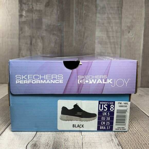 Skechers Go Walk Joy Ecstatic Women's Running Walking Shoes Sneaker Black Size 8 - Picture 15 of 15